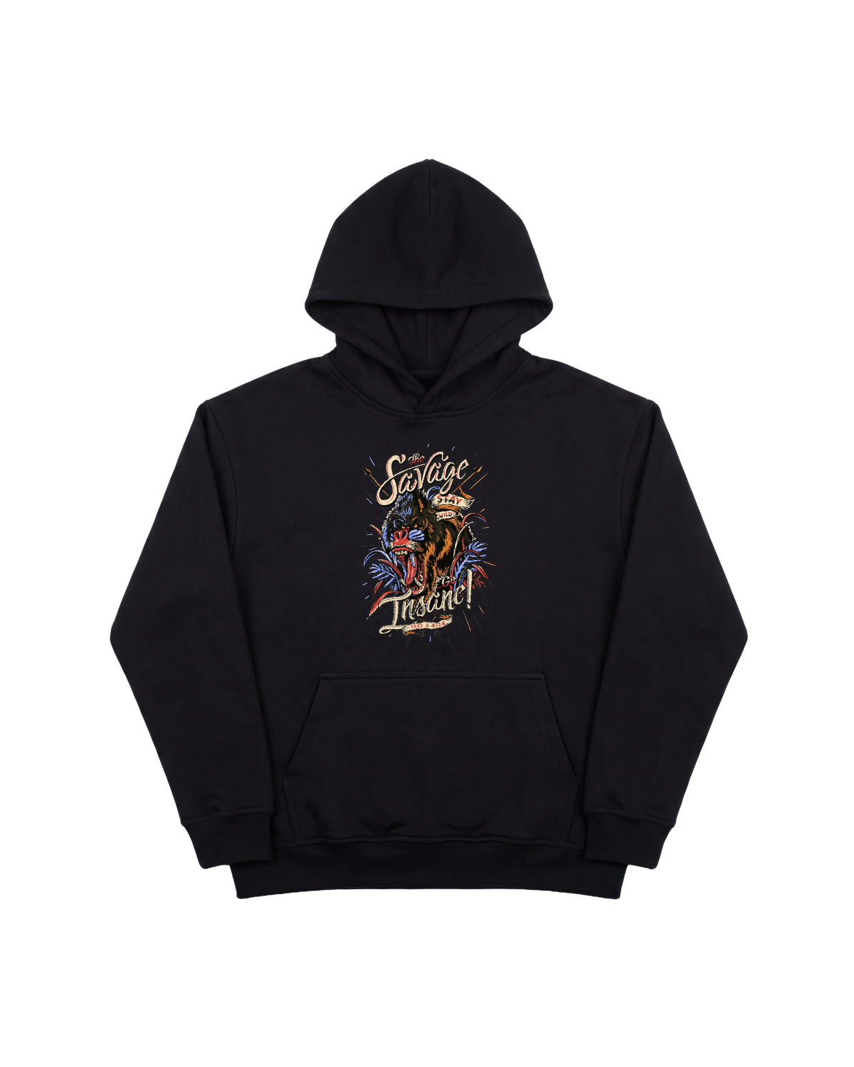 The Savage Hoodie 410 Negro Cubica