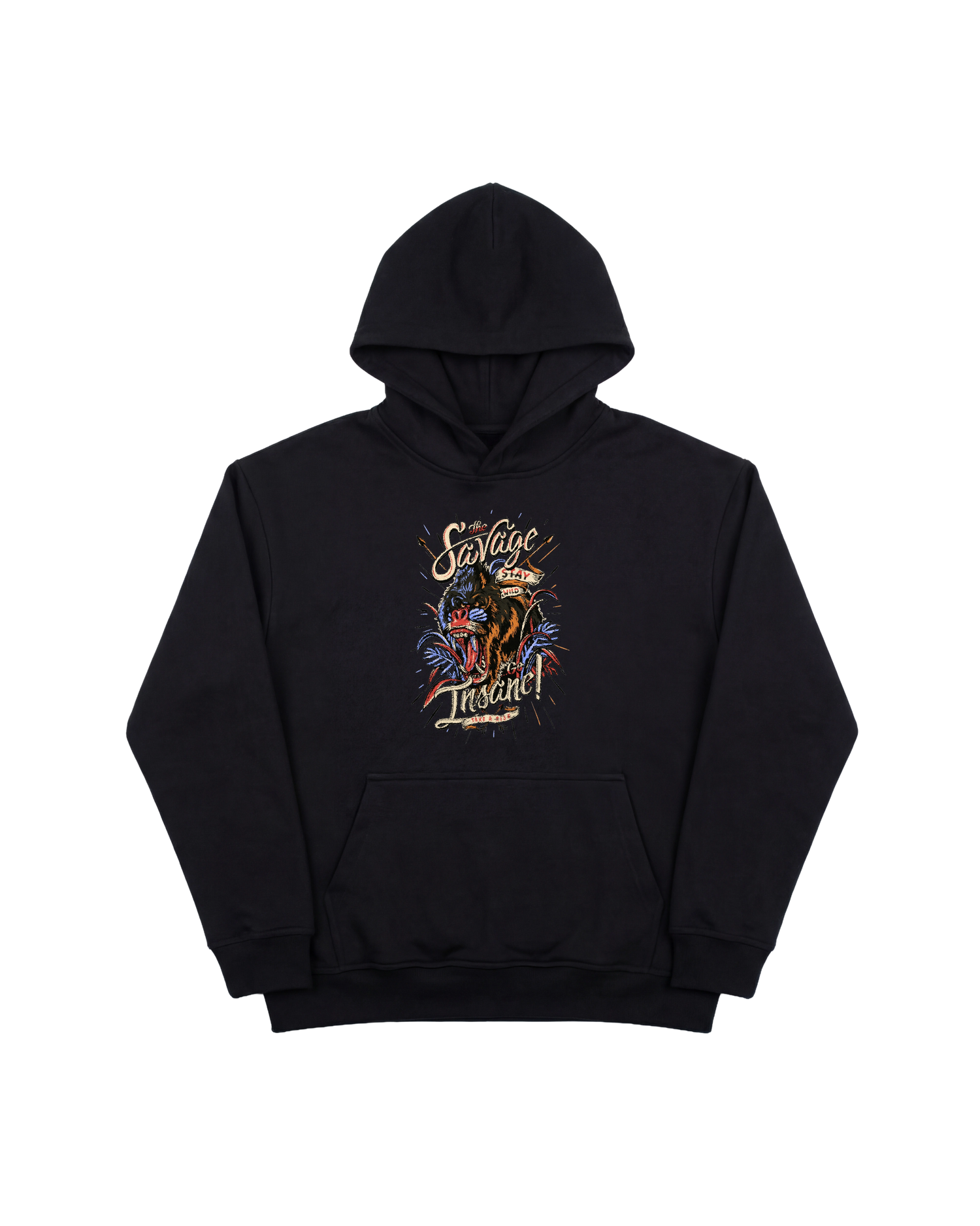 The Savage Hoodie 410 Negro Cubica