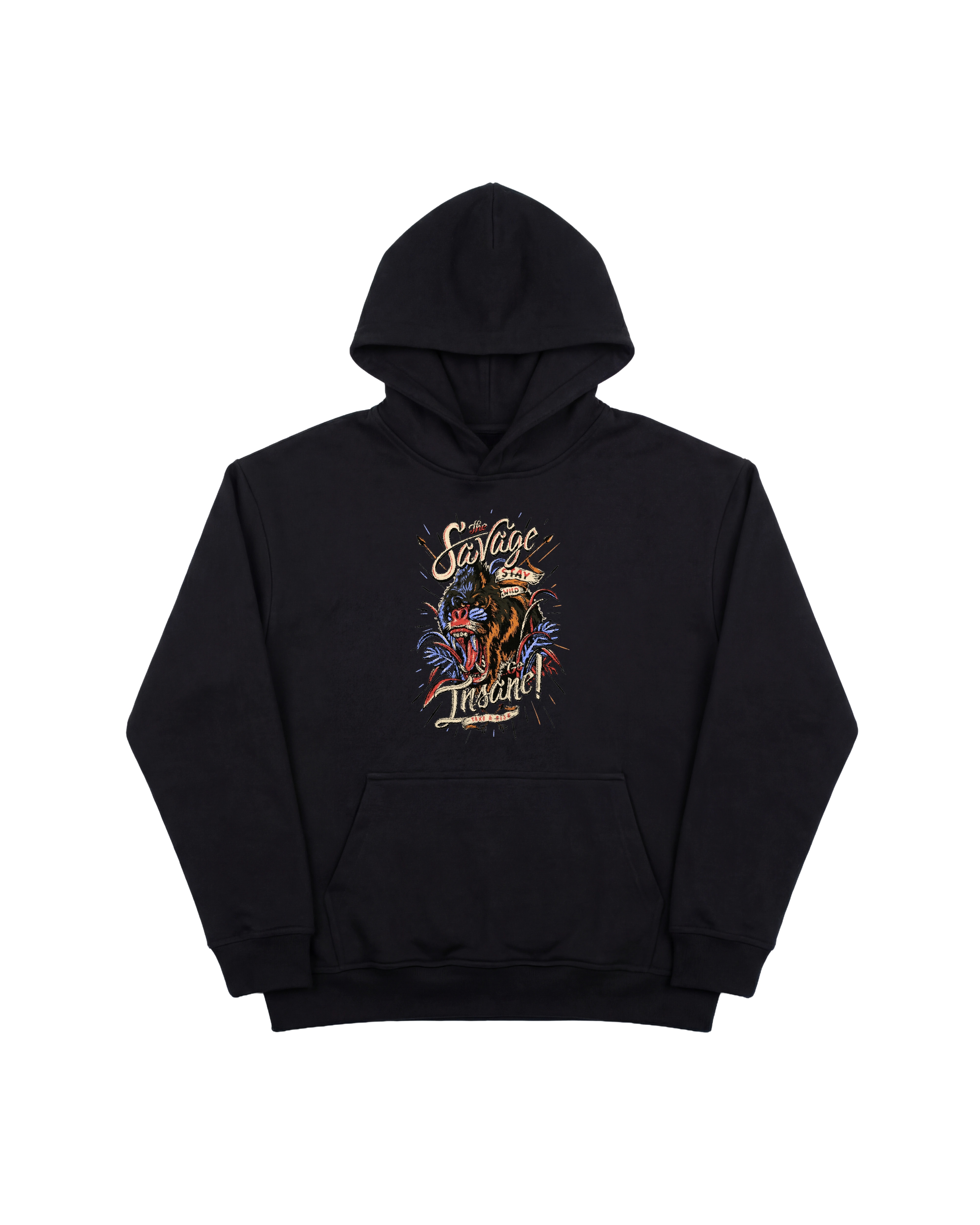 The Savage Hoodie 410 Negro Cubica