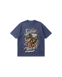 The Savage Semi Oversize 250 Indigo Cubica