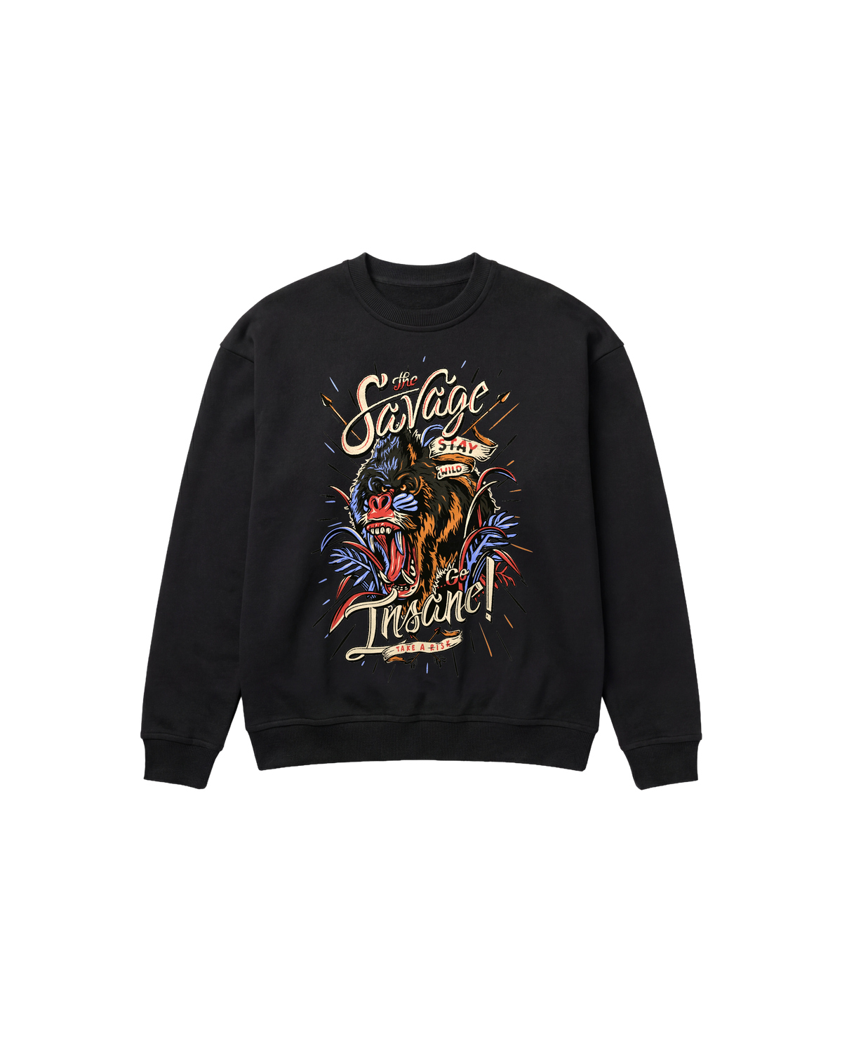 The Savage Sweatshirt 410 Negro Cubica