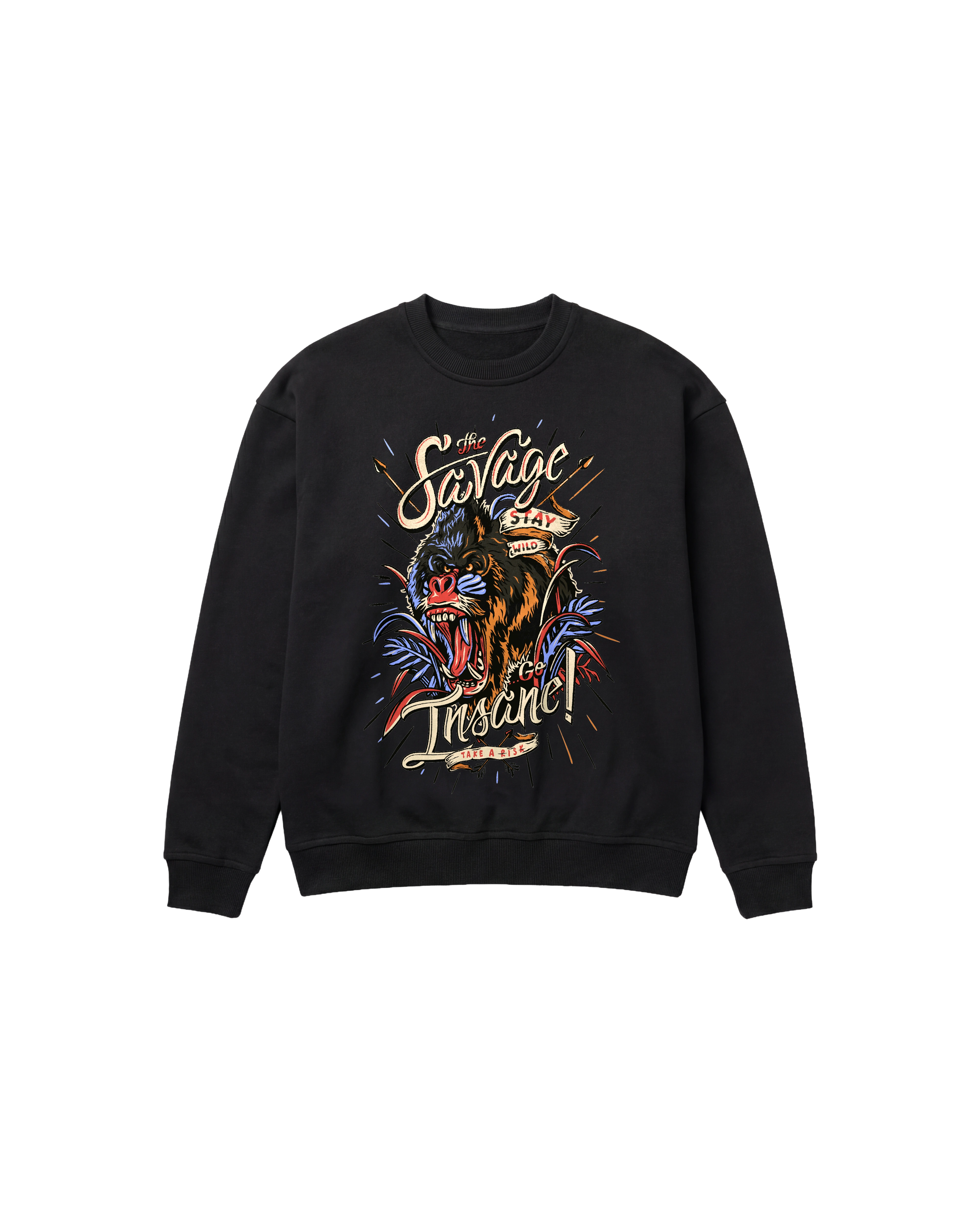 The Savage Sweatshirt 410 Negro Cubica