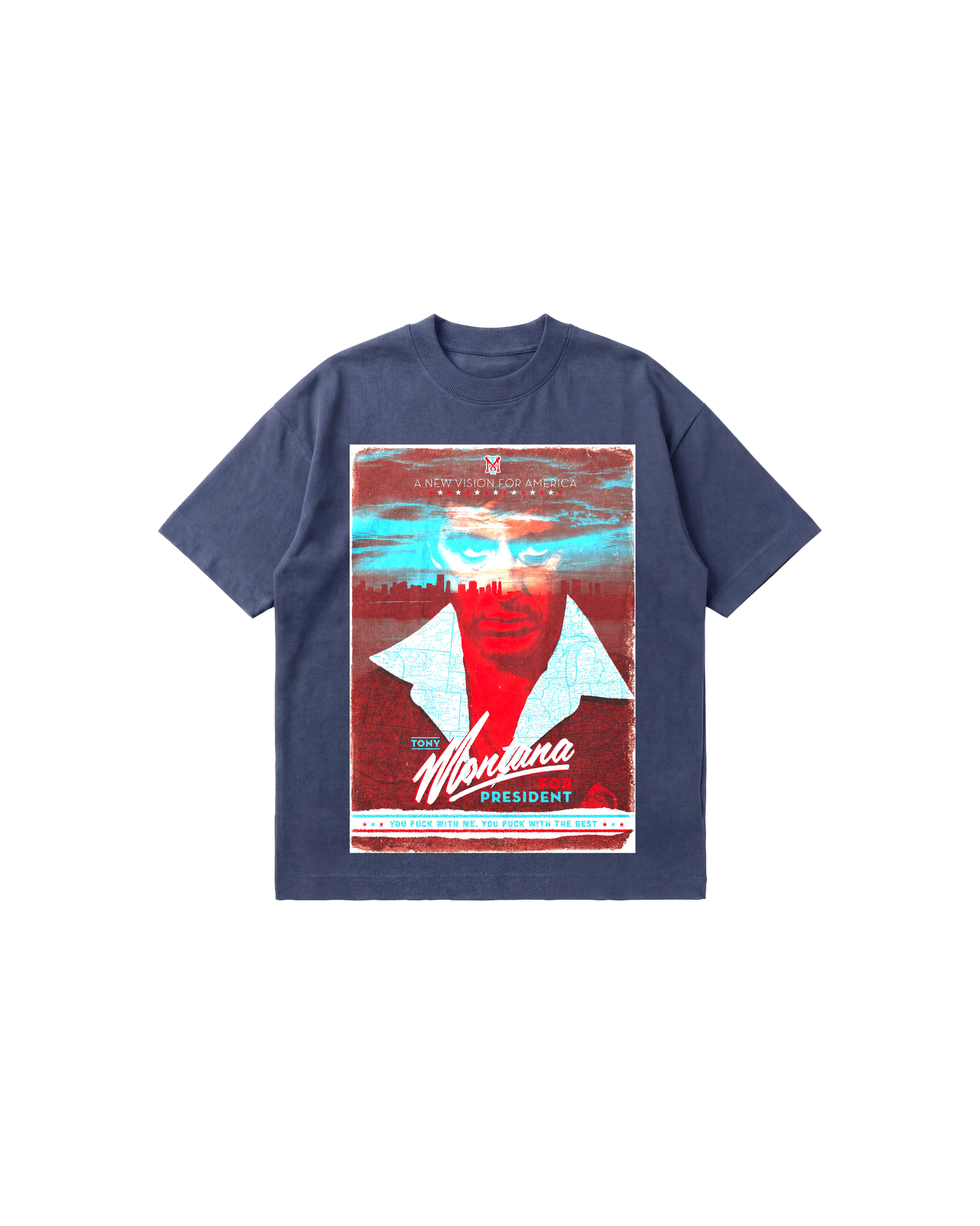 Tony Montana Semi Oversize 250 Indigo Cubica