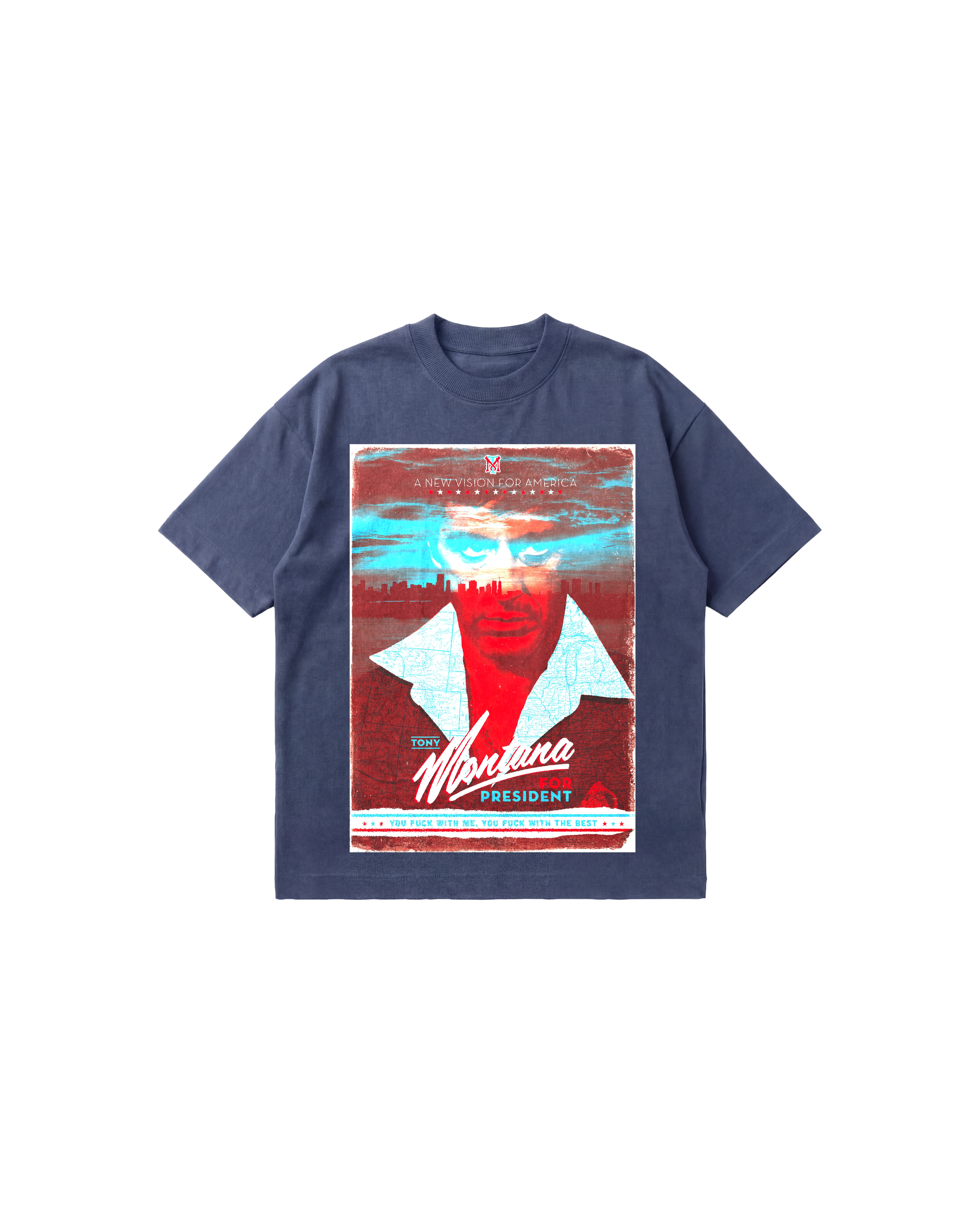 Tony Montana Semi Oversize 250 Indigo Cubica