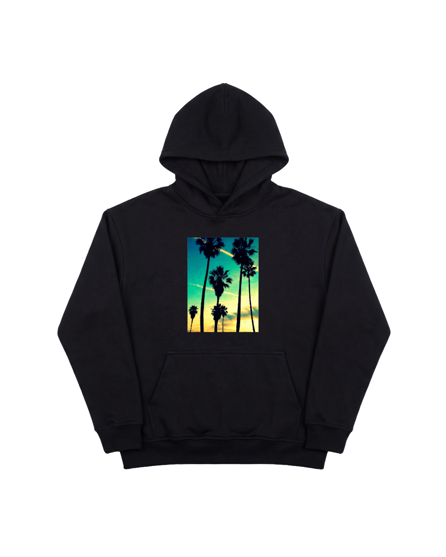 Tropical Dusk Hoodie 410 Negro Cubica