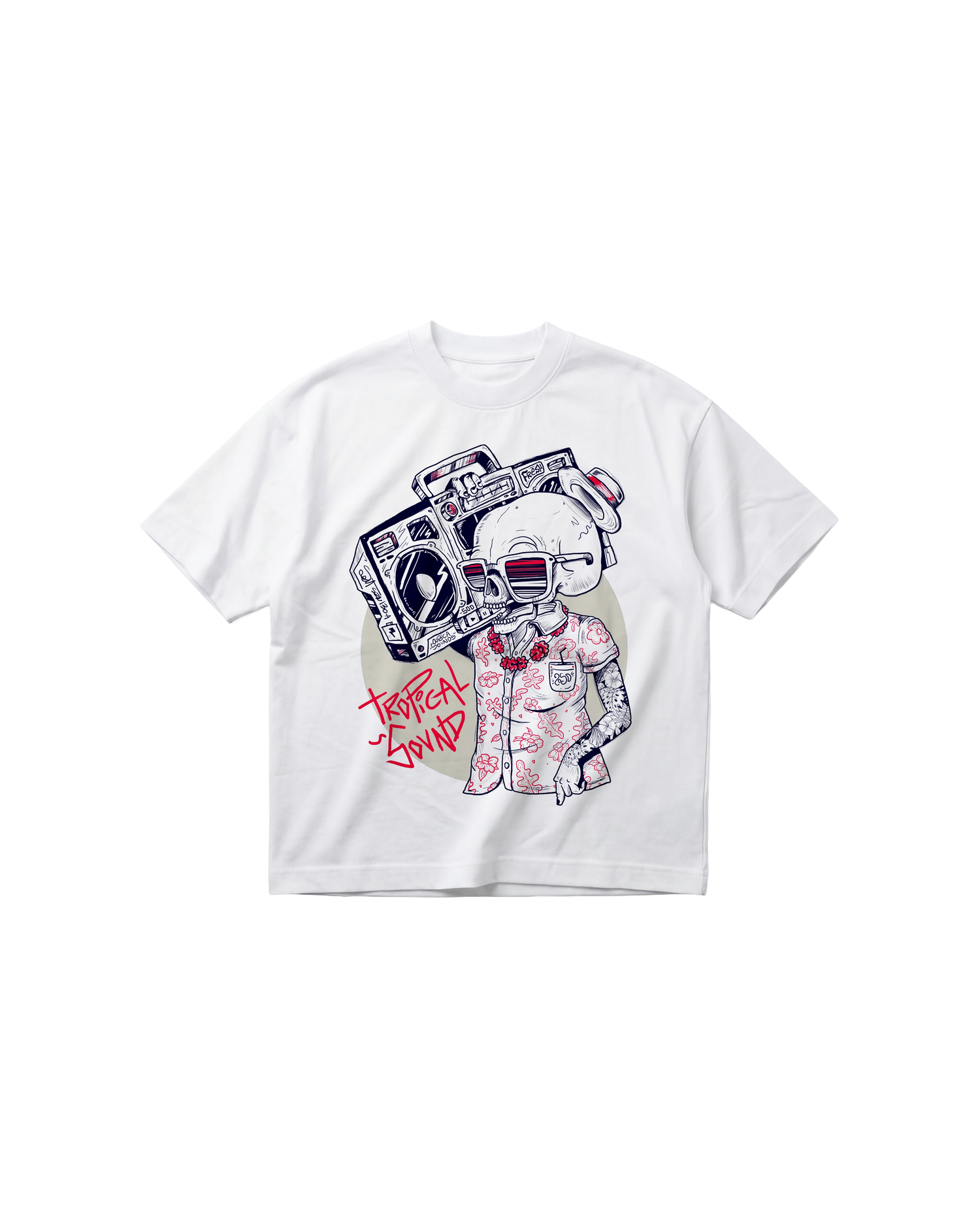 Tropical Sound Semi Oversize 310 Blanco Cubica