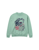 Tropical Sound Sweatshirt 410 Verde Menta Cubica