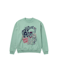 Tropical Sound Sweatshirt 410 Verde Menta Cubica