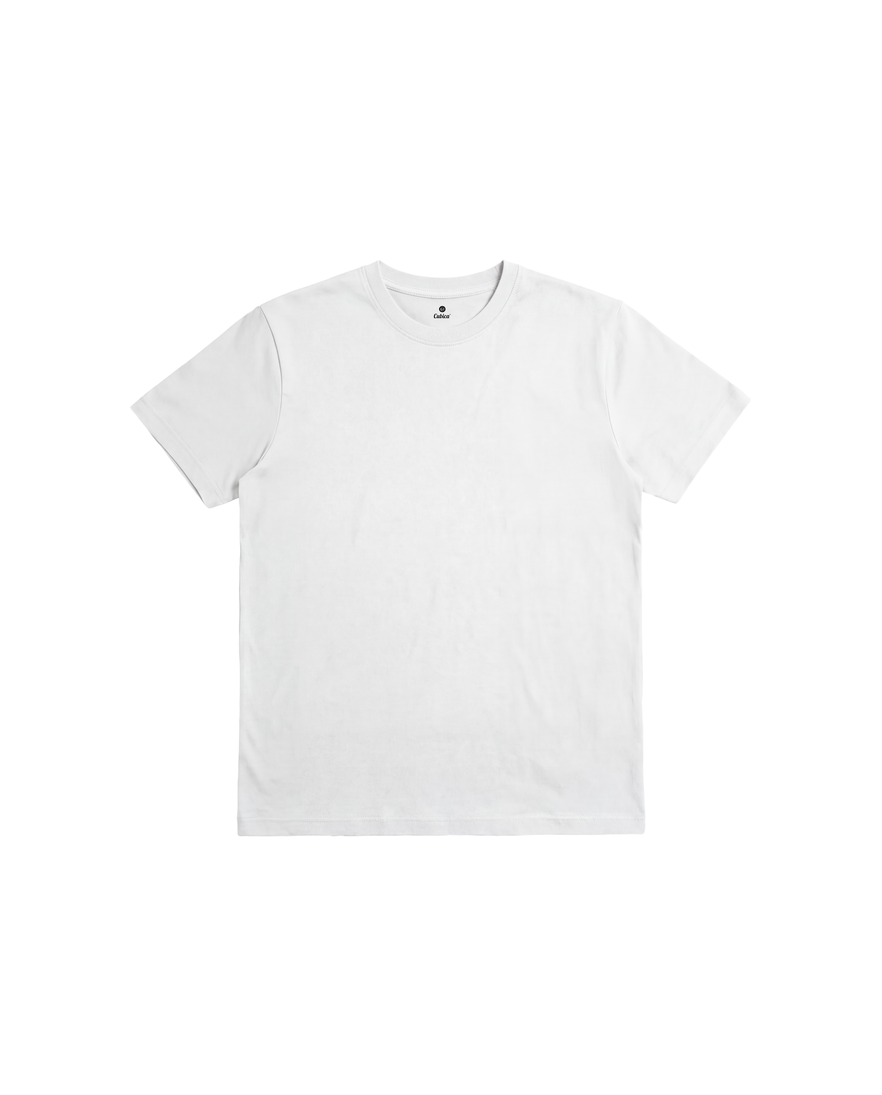 Playera Regular Cubica Blanco